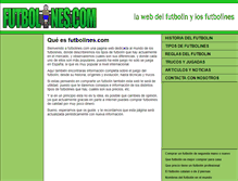 Tablet Screenshot of futbolines.com
